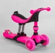 Самокат-велобег 3в1 Best Scooter BS-23180. 3 PU колеса с подсветкой, сидение, амортизаторы, родительская ручка - изображение 5