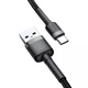 Кабель Baseus Cafule Type-C, 2A (3м) gray-black - зображення 4