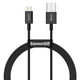 Кабель Baseus Superior Series Fast Charging Data Cable USB to iP 2.4A 2 м Black (CALYS-C01) - изображение 1