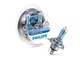 Галогенка H4 12V 60/55W 4200K+60% White Vision Ultra+W5W Blue 2шт Philips Box-2шт 12342WVUSM - зображення 2