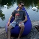 Кресло Мешок Груша Оксфорд Большой Студия Комфорта Синий (Без Наполнителя) - изображение 14