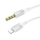 Аудіокабель BOROFONE BL19 iP to 3.5mm male, TPE, 1m, White (6941991108570) - зображення 1