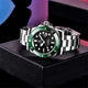 Чоловічий годинник PAGANI DESIGN PD1661 10 BAR Silver/Black/Green - зображення 3