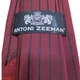 Галстук Antoni Zeeman Бордовий з червоним орнаментом 148х7 см 20006 - зображення 3