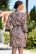 Короткий шелковый халат Mia-Amore 3613 S/M Принт - изображение 2