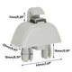 Держатель солнцезащитного козырька VW EURO PASSAT B7, VW POLO 2010-2015, VW UP 2012-2015 6RD857561, цвет серый (DK6RD85G) - изображение 2