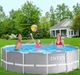 Каркасний басейн Intex 26716-2 Prism Frame Pool 366 х 99 см з фільтр-насосом,сходами,тентом та підстилкою 8592 літ - зображення 3