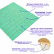 Панель стеновая 70*70cm*5mm зелёный кирпич с серебром (D) SW-00001803 - изображение 2