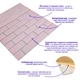Панель стеновая 70*70cm*5mm розовий кирпич с серебром (D) SW-00001501 - изображение 2