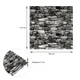 Декоративная 3D панель самоклейка 700x770x5мм Черный камень Екатеринославский (040) SW-00000483 - изображение 4