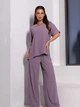 Костюм жіночий ISSA PLUS 14637 XXL Темно-бузковий (issa2007682582266) - зображення 1