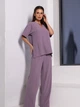 Костюм жіночий ISSA PLUS 14637 XXL Темно-бузковий (issa2007682582266) - зображення 3