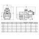 Насос для басейну Emaux SS075, 13 м.куб/год, H 4 м, 0.75 кВт, 220В, 50 мм - зображення 5