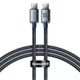 Кабель USB Type-C > USB Type-C Baseus Crystal Shine Series Fast Charging 100W 1.2m (CAJY000601) Black - зображення 1
