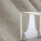 Комплект готовых штор VR-Textil Лен мрамор Pavliani № 1177ш Серо-бежевый 100х270 см 2 шт (31-460) - изображение 1