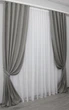 Комплект готовых штор VR-Textil Микровелюр SPARTA № 966ш Серый 150х270 см 2 шт (33-0427) - изображение 3