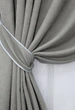 Комплект готовых штор VR-Textil Микровелюр SPARTA № 966ш Серый 150х270 см 2 шт (33-0427) - изображение 4