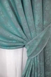 Комплект готовых штор VR-Textil Жаккард Sultan YL № 1292ш Бирюзовый 150х270 см 2 шт (33-0141) - изображение 4