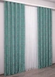 Комплект готовых штор VR-Textil Жаккард Sultan YL № 1292ш Бирюзовый 150х270 см 2 шт (33-0141) - изображение 5