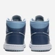 Женские кроссовки для баскетбола Jordan Air Jordan 1 Mid BQ6472-140 37.5 Белый/Светло-синий (196975668014) - изображение 3