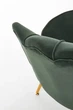 Мягкое кресло для отдыха HALMAR Amorinito Velvet темно-зеленого цвета - изображение 8