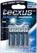 Батарейка Tecxus AAA 1200mAh x4шт LR03 AlkalineMa(75.02.3631) - изображение 1