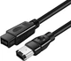 Кабель відео-сигнальний Lucom FireWire 9p-6p M/M 2.0m AWG24+28 D=6.0mm 400Mbps чорний(62.09.8419) - зображення 1