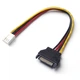 Кабель живлення внутрішній Lucom SATA 15p-FDDpower M/M 0.15m AWG20 різнобарвний(62.09.8279) - изображение 1