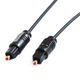Кабель аудіо оптичний Lucom Toslink 1.5m D=2.2mm CoreD=1.1 чорний(62.09.8008) - зображення 4