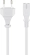 Кабель живлення пристроїв Goobay IEC(EuroPlug)-(C7)Euro8 M/M 5.0m 0.75mm D=6.0mm білий(75.09.3988) - зображення 2