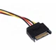 Кабель живлення внутрішній Lucom MoleX-SATA 15p F/M 0.17m прямий(62.09.8156) - изображение 2