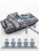 Конструктор танк Panlos Brick 628009, Маус (Panzer VIII Maus) - изображение 5