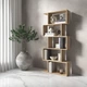 Полиця для книг VAYS M-12, стелаж на 5 полиць, ЛДСП, 70×24×163 см - для дому, вітальні, офісу - зображення 3