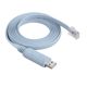 Кабель пристроїв Lucom USB2.0 A-RJ45(RS232) M/M (Cisco) 1.8m консольний кабель FTDI232+ZT213 блакитний(62.09.8309) - изображение 1