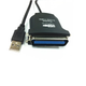 Кабель принтера-адаптер Lucom USB2.0 A-LPT C36 M/M 1.0m Centronics SPP/EPP/ECP чорний(62.09.8057) - зображення 1