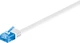 Патч-корд Goobay RJ45 UTP6a 5.0m patch AWG30 Flat OD=1.5x6.0mm Cu білий(75.09.6347) - изображение 1