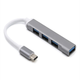 Перехідник обладнання Lucom USB Type-C-3.0x4 (HUB) USB3.0 Macbook/Phone Pas 0.20m срібний(62.09.8283) - изображение 1