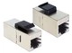Перехідник мережевий Lucom RJ45 STP6 F/F Keystone Compact Metal Gold срібний(62.09.8129) - изображение 2