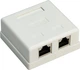 Розетка мережева Goobay RJ45 STP6 2x2 (розетка) зовнішня LSA Punch down AWG22-24 білий(75.07.7635) - изображение 1