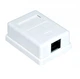 Розетка мережева Lucom RJ45 UTP5e (розетка) зовнішня ABS IDC білий(62.09.8393) - изображение 1