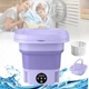 Портативная стиральная машина Mini Folding Washing Machine 8л. (мини стиралка) Фиолетовый MF-320-Violet - изображение 13