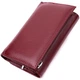 Симпатичный женский кошелек в три сложения из натуральной кожи ST Leather 19470 бордовый - изображение 2