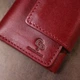 Практический женский портмоне Grande Pelle 11574 бордовый - изображение 8