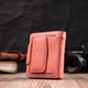 Стильный кожаный кошелек с монетницей снаружи ST Leather 19458 оранжевый - изображение 8