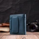 Красивый кожаный портмоне с монетницей снаружи для стильных женщин ST Leather 19457 бирюзовый - изображение 8