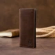 Вертикальный кошелек матовый на магнитной кнопке GRANDE PELLE 11314 шоколадный - изображение 6