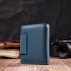 Жіноче портмоне з оригінальною монетницею з натуральної шкіри ST Leather 19450 бірюзовий - зображення 8
