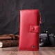 Женский вертикальный кошелек из натуральной кожи ST Leather 22536 красный - изображение 7