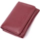 Шкіряний цікавий гаманець для жінок ST Leather 22507 бордовий - зображення 1
