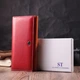 Большой кошелек для прекрасных женщин из натуральной кожи ST Leather 22518 разноцветный - изображение 9